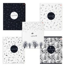 Тетрадь А5 48 л. АЛЬТ скоба, клетка, глянцевая ламинация, 