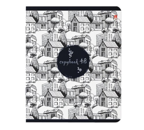 Тетрадь А5 48 л. АЛЬТ скоба, клетка, глянцевая ламинация, 