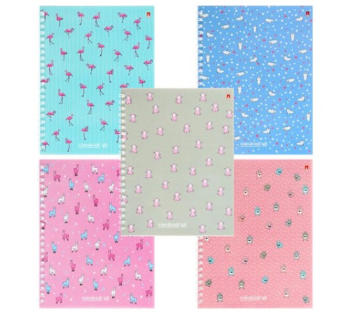 Тетрадь А5 48 л. АЛЬТ гребень, клетка, глянцевая ламинация, 