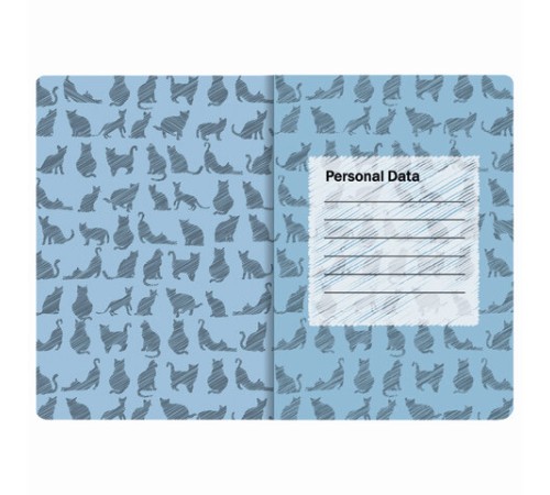 Тетрадь 40 л. в клетку обложка SoftTouch, бежевая бумага 70 г/м2, сшивка, А5 (147х210 мм), ВОЛК В ОЧКАХ, BRAUBERG, 403767