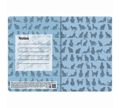 Тетрадь 40 л. в клетку обложка SoftTouch, бежевая бумага 70 г/м2, сшивка, А5 (147х210 мм), ВОЛК В ОЧКАХ, BRAUBERG, 403767