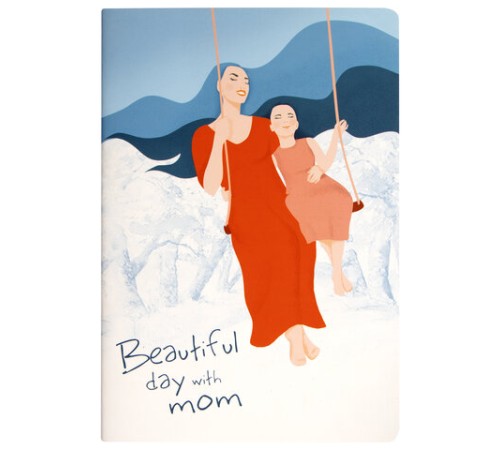 Тетрадь 40 л. в клетку обложка SoftTouch, бежевая бумага 70 г/м2, сшивка, А5 (147х210 мм), BEAUTIFUL DAY, BRAUBERG, 403772