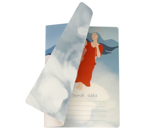 Тетрадь 40 л. в клетку обложка SoftTouch, бежевая бумага 70 г/м2, сшивка, А5 (147х210 мм), BEAUTIFUL DAY, BRAUBERG, 403772