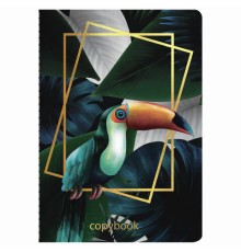 Тетрадь 40 л. в клетку обложка SoftTouch, фольга, бежевая бум. 70 г/м2, сшивка, А5 (147х210 мм), ТУКАН, BRAUBERG, 403775