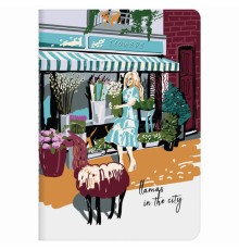 Тетрадь 40 л. в клетку обложка SoftTouch, бежевая бумага 70 г/м2, сшивка, А5 (147х210 мм), ЛАМЫ, BRAUBERG, 403776