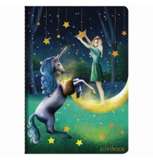 Тетрадь 40 л. в клетку обложка SoftTouch, фольга, бежевая бум. 70 г/м2, сшивка, А5 (147х210 мм), FAIRY TALE, BRAUBERG, 403788