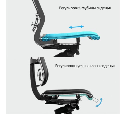 Кресло МЕТТА "YOGA" Y 4DT B2-14D, адаптивная спинка, 3D-подголовник, сверхпрочная сетка, черное