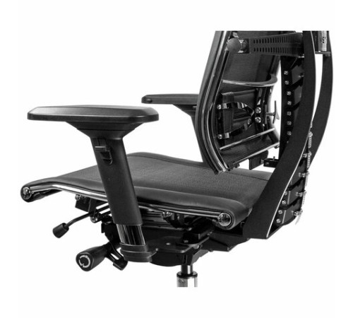 Кресло МЕТТА "YOGA" Y 4DT B2-14D, адаптивная спинка, 3D-подголовник, сверхпрочная сетка, черное