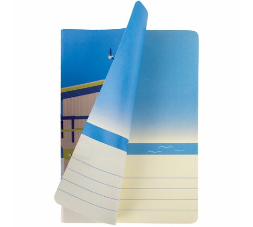 Тетради 40 л. в клетку обложка SoftTouch, НАБОР 3 шт., бежевая бумага 70 г/м2, сшивка, А5 (147х210 мм), JOY, BRAUBERG, 403791