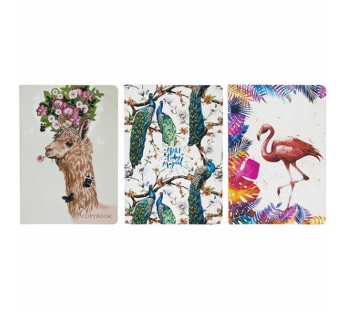 Тетради 40 л. в клетку обложка SoftTouch, НАБОР 3 шт., бежевая бумага 70 г/м2, сшивка, А5 (147х210 мм), SUMMER, BRAUBERG, 403793