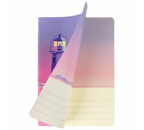 Тетради 40 л. в линию обложка SoftTouch, НАБОР 3 шт., бежевая бумага 70 г/м2, сшивка, А5 (147х210 мм), ПУТЕШЕСТВИЕ, BRAUBERG, 403799