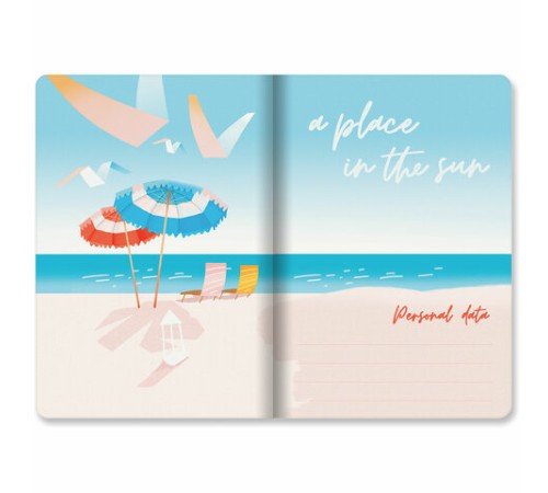 Тетради 40 л. в линию обложка SoftTouch, НАБОР 3 шт., бежевая бумага 70 г/м2, сшивка, А5 (147х210 мм), ПУТЕШЕСТВИЕ, BRAUBERG, 403799