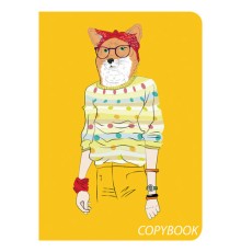 Тетрадь 60 л. в клетку обложка SoftTouch, бежевая бумага 70 г/м2, сшивка, В5 (179х250 мм), FOXY, BRAUBERG, 403815