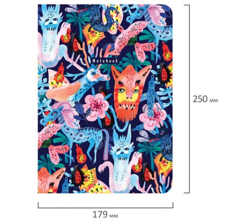 Тетради 60 л. в точку обложка SoftTouch, НАБОР 2 шт., бежевая бумага 70 г/м2, сшивка, B5 (179х250 мм), NIGHT/DAY, BRAUBERG, 403830