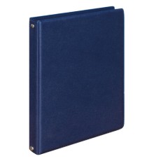 Тетрадь на кольцах А5 (180х220 мм), 80 листов, обложка ПВХ, клетка, BRAUBERG, синий, 403913