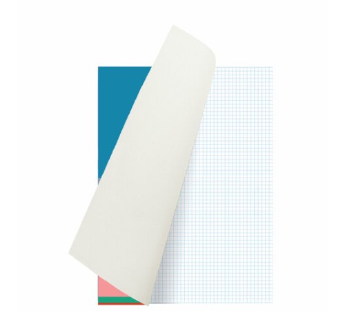 Тетрадь А4, 60 л., BRAUBERG, скоба, клетка, обложка картон, 