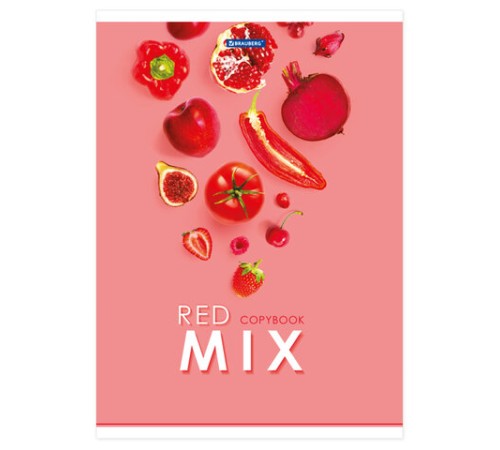 Тетрадь А4, 80 л., BRAUBERG, скоба, клетка, обложка картон, 