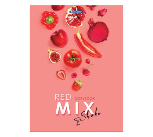 Тетрадь А4, 80 л., BRAUBERG, скоба, клетка, обложка картон, 