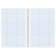 Тетрадь А4, 80 л., BRAUBERG, гребень, клетка, обложка картон, 