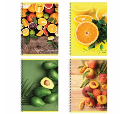 Тетрадь А4, 80 л., BRAUBERG, гребень, клетка, обложка картон, 