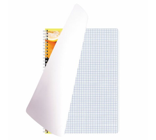 Тетрадь А4, 80 л., BRAUBERG, гребень, клетка, обложка картон, 