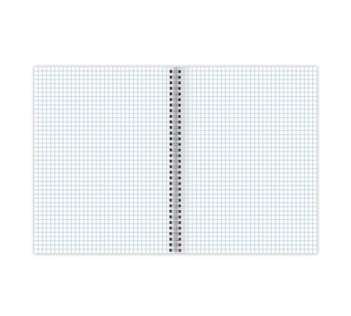 Тетрадь А4, 80 л., BRAUBERG, гребень, клетка, глянцевый лак, 