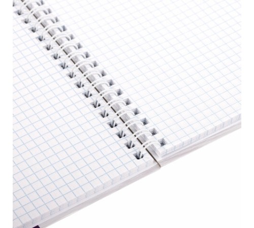 Тетрадь А4, 80 л., BRAUBERG, гребень, клетка, обложка твердая, 