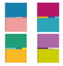 Тетрадь А4, 80 л., BRAUBERG, гребень, клетка, обложка твердая, 