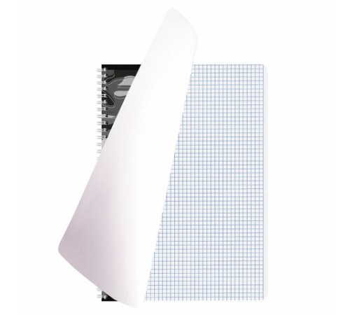 Тетрадь А4, 96 л., BRAUBERG, гребень, клетка, обложка картон, 