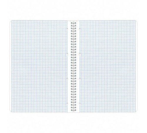 Тетрадь А4, 96 л., BRAUBERG, гребень, клетка, обложка картон, 