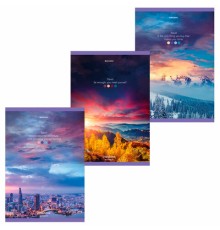 Тетрадь А4, 96 л., BRAUBERG, скоба, клетка, обложка картон, 