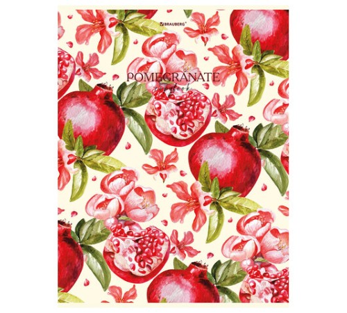 Тетрадь А4, 96 л., BRAUBERG, скоба, клетка, глянцевый лак, 