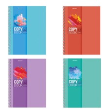 Тетрадь А4, 120 л., BRAUBERG гребень, клетка, обложка картон, 