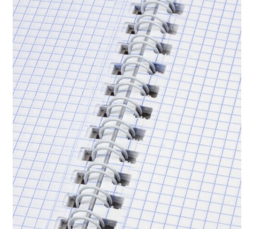 Тетрадь А4, 120 л., BRAUBERG гребень, клетка, обложка картон, 