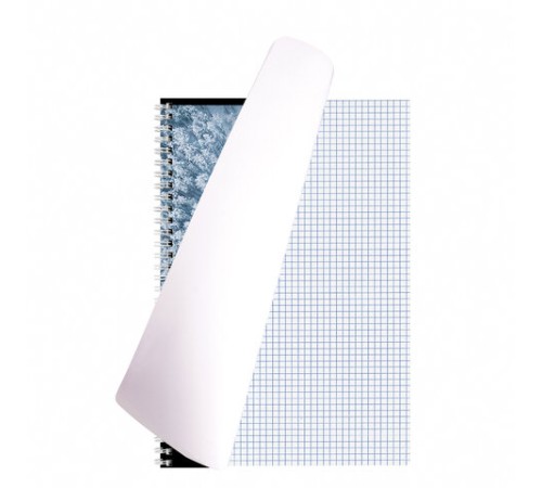 Тетрадь А4, 120 л., BRAUBERG гребень, клетка, обложка картон, 