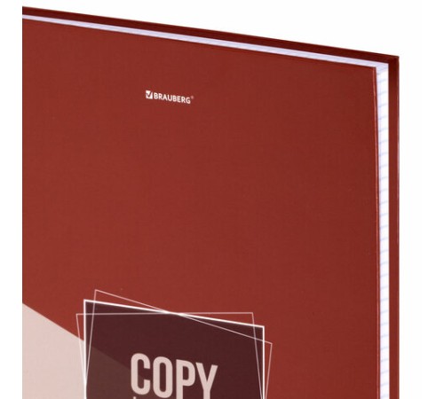 Тетрадь А4, 120 л., BRAUBERG, гребень, клетка, обложка твердая, 