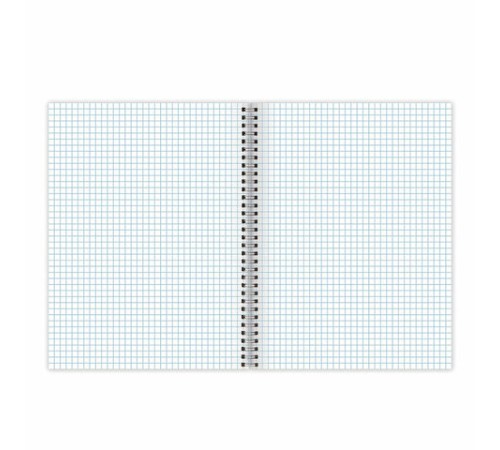 Тетрадь А4, 120 л., BRAUBERG, гребень, клетка, обложка твердая, 