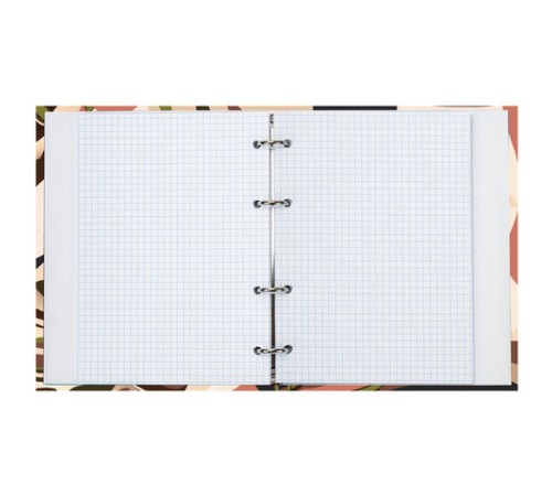 Тетрадь на кольцах А5 (175х215 мм), 120 листов, твердый картон, клетка, BRAUBERG, Vision, 404075