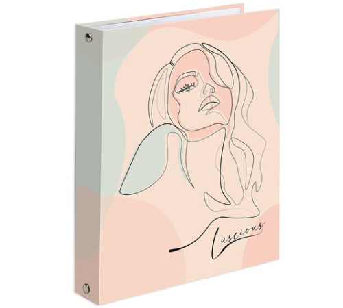 Тетрадь на кольцах А5 (175х215 мм), 120 листов, твердый картон, клетка, BRAUBERG, Девушка, 404076