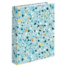 Тетрадь на кольцах А5 (175х215 мм), 120 листов, твердый картон, клетка, BRAUBERG, Абстракция, 404077