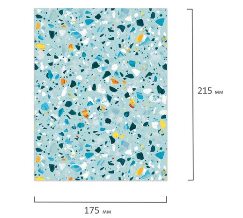 Тетрадь на кольцах А5 (175х215 мм), 120 листов, твердый картон, клетка, BRAUBERG, Абстракция, 404077