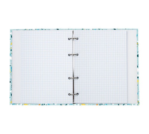 Тетрадь на кольцах А5 (175х215 мм), 120 листов, твердый картон, клетка, BRAUBERG, Абстракция, 404077