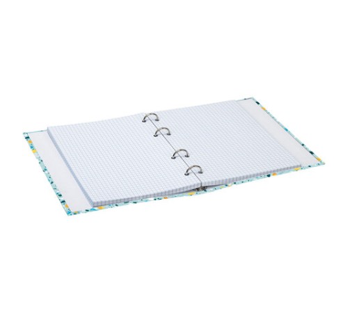 Тетрадь на кольцах А5 (175х215 мм), 120 листов, твердый картон, клетка, BRAUBERG, Абстракция, 404077