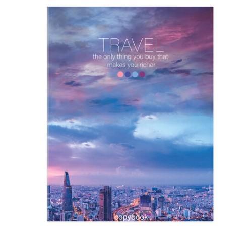 Тетрадь на кольцах А5 (175х215 мм), 120 листов, твердый картон, клетка, BRAUBERG, Travel, 404080