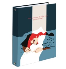 Тетрадь на кольцах А5 (175х215 мм), 120 листов, твердый картон, клетка, BRAUBERG, In Dreams, 404084