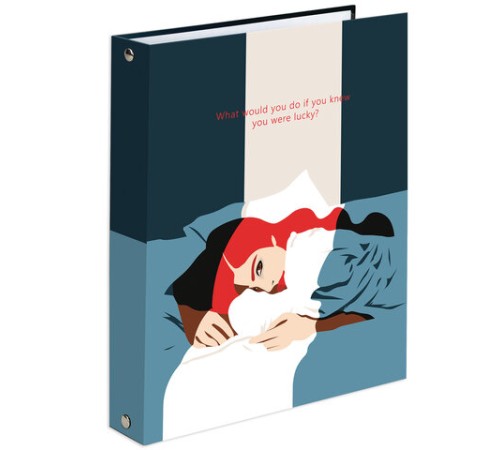 Тетрадь на кольцах А5 (175х215 мм), 120 листов, твердый картон, клетка, BRAUBERG, In Dreams, 404084