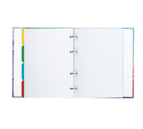 Тетрадь на кольцах А5 (175х215 мм), 120 листов, твердый картон, клетка, с разделителями, BRAUBERG, Marble, 404086