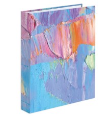 Тетрадь на кольцах А5 (175х215 мм), 120 листов, твердый картон, клетка, с разделителями, BRAUBERG, Blur, 404087