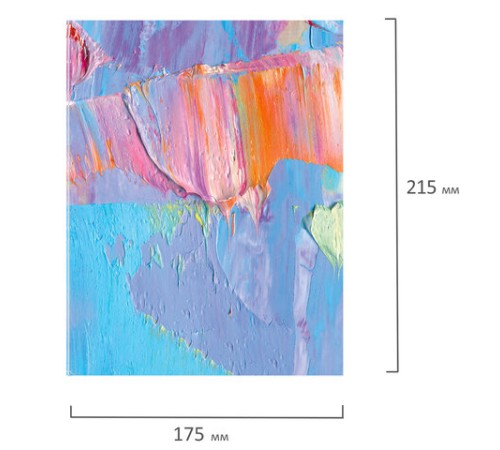 Тетрадь на кольцах А5 (175х215 мм), 120 листов, твердый картон, клетка, с разделителями, BRAUBERG, Blur, 404087