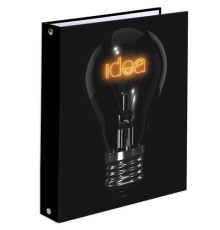 Тетрадь на кольцах А5 (175х215 мм), 160 листов, твердый картон, клетка, BRAUBERG, Idea, 404091